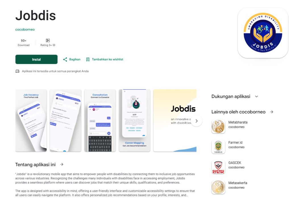 Aplikasi Jobdis Karya Unesa Permudah Akses Kerja Disabilitas ke Instansi dan Industri