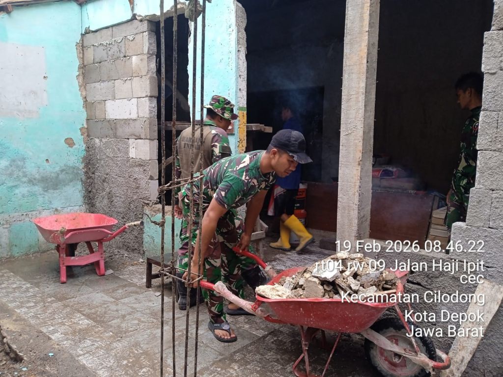 Program RTLH TMMD Ke-127 Kodim 0508/Depok Capai Hampir 50 Persen, Wujud Nyata Kepedulian TNI untuk Warga