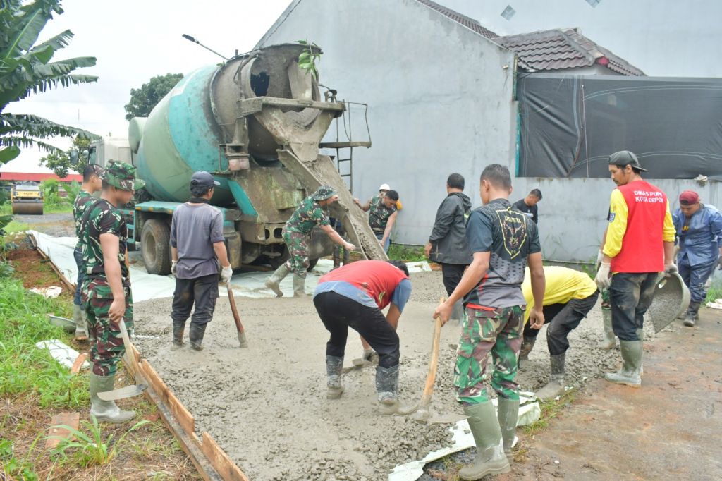 H+14 TMMD Ke-127, Pengerasan Jalan GDC Gardenia Capai 69 Persen