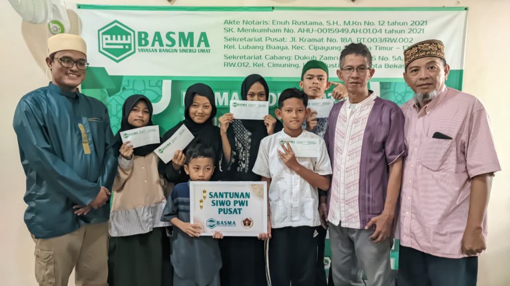 Cerianya Kimiko dan Rahman, Hangatnya Berbagi SIWO PWI Pusat di Yayasan BASMA