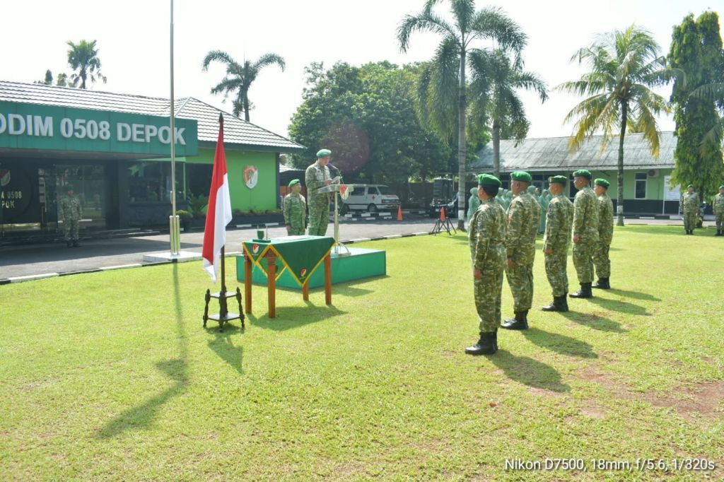Kodim 0508/Depok Rayakan Kenaikan Pangkat dan Halal Bihalal, Penuh Haru dan Kebersamaan
