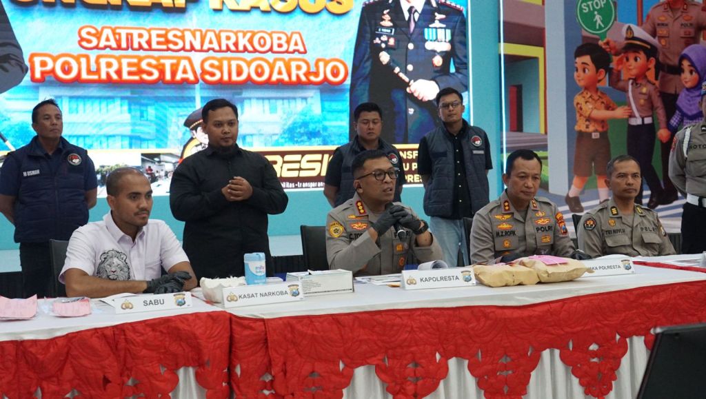 Polresta Sidoarjo Ungkap Peredaran Narkotika Jaringan Internasional, Dua WNA Ditangkap